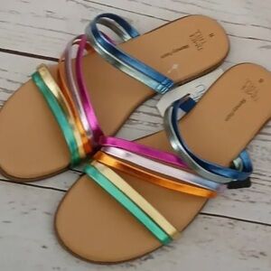 Time and Tru Women's Multicolor Sandals